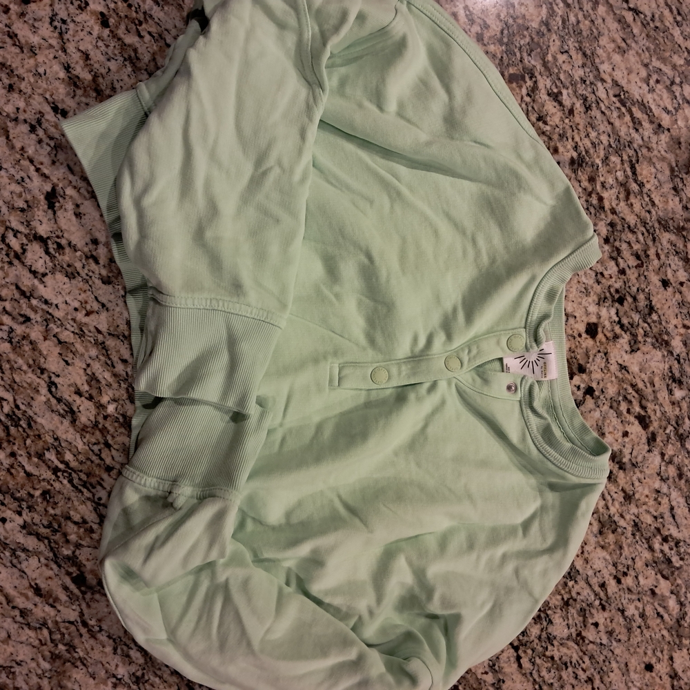 Aerie Light Green Crop Top